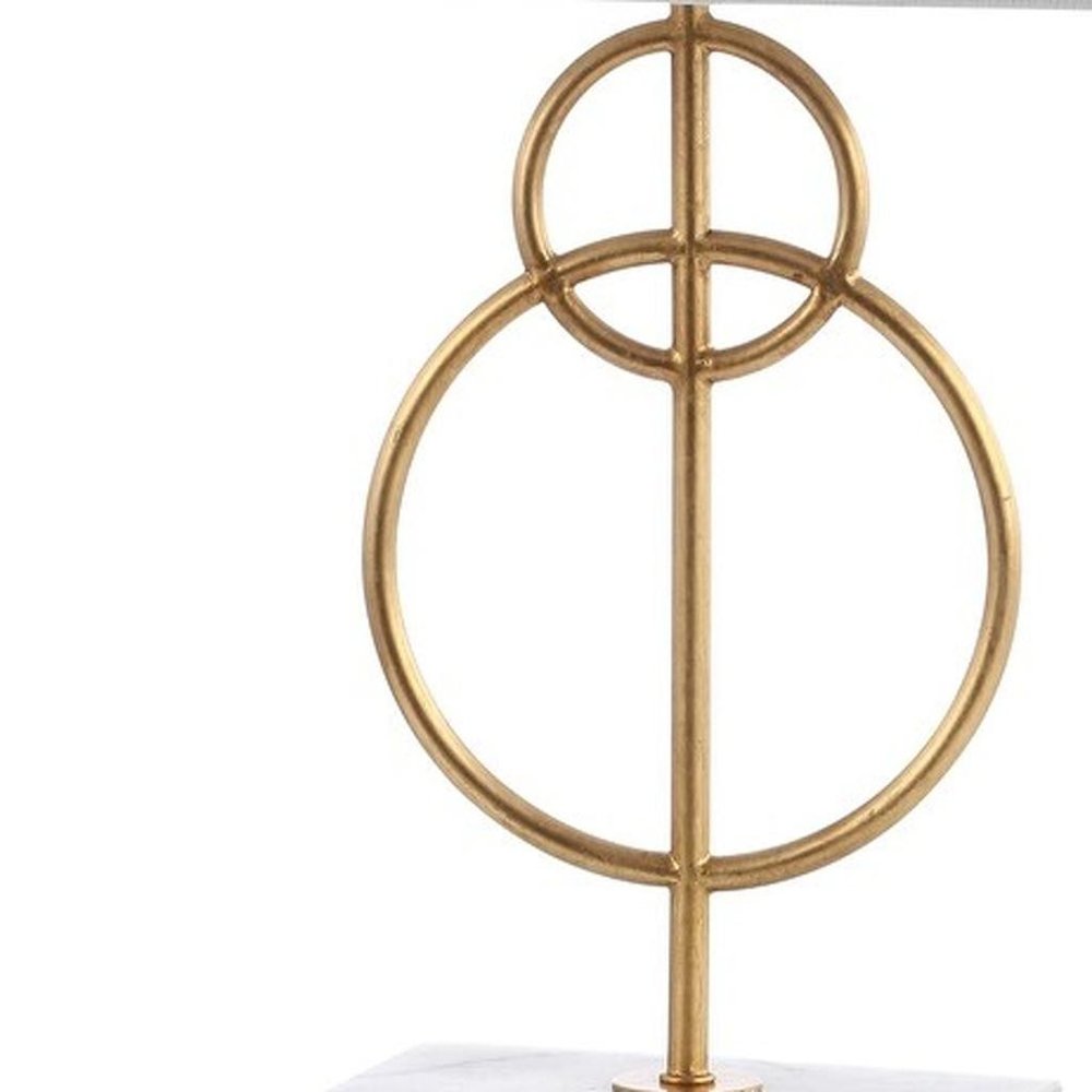 26" White Novelty Table Lamp With Shade — view 7