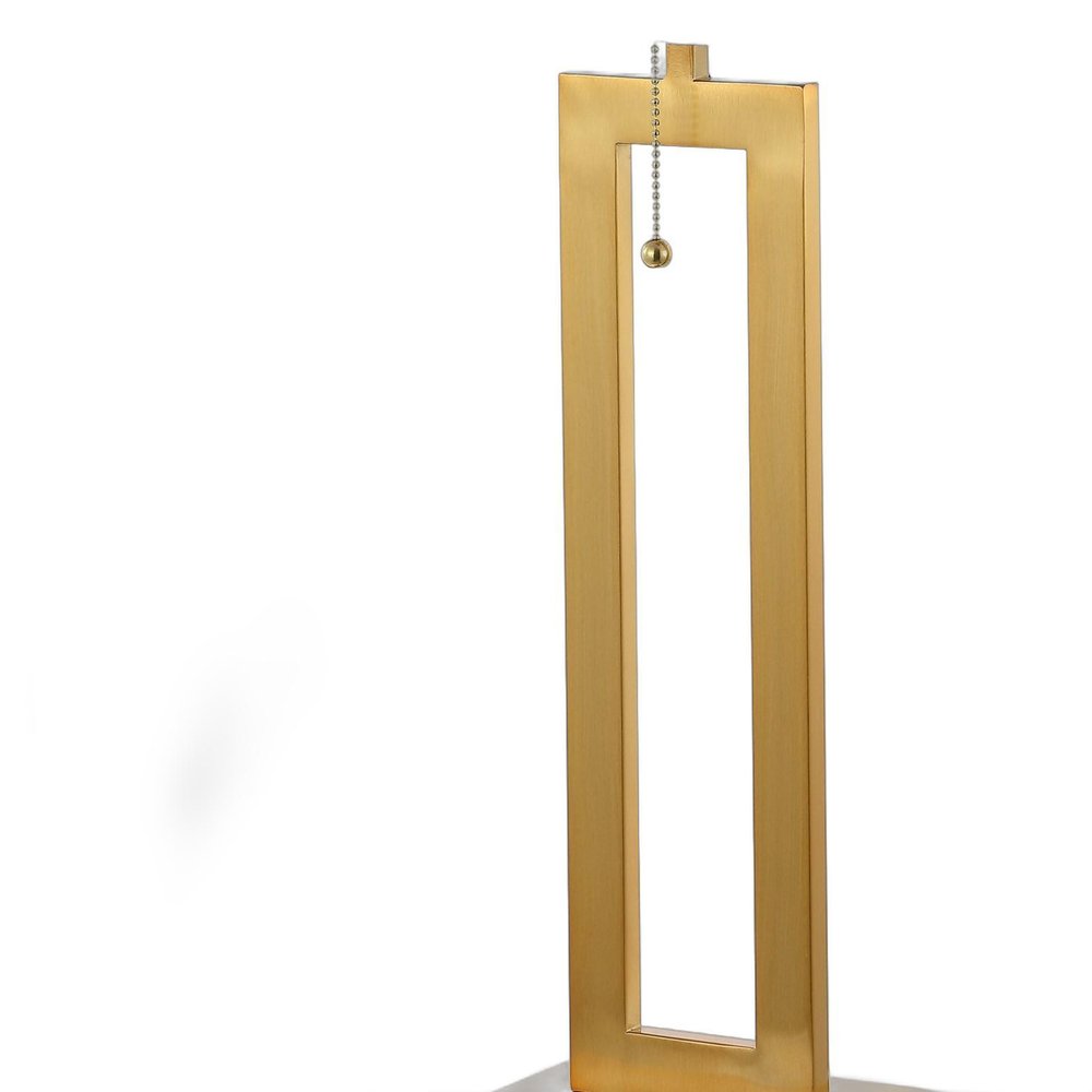 Set of Two 29" Gold Table Lamps With Shades — view 5