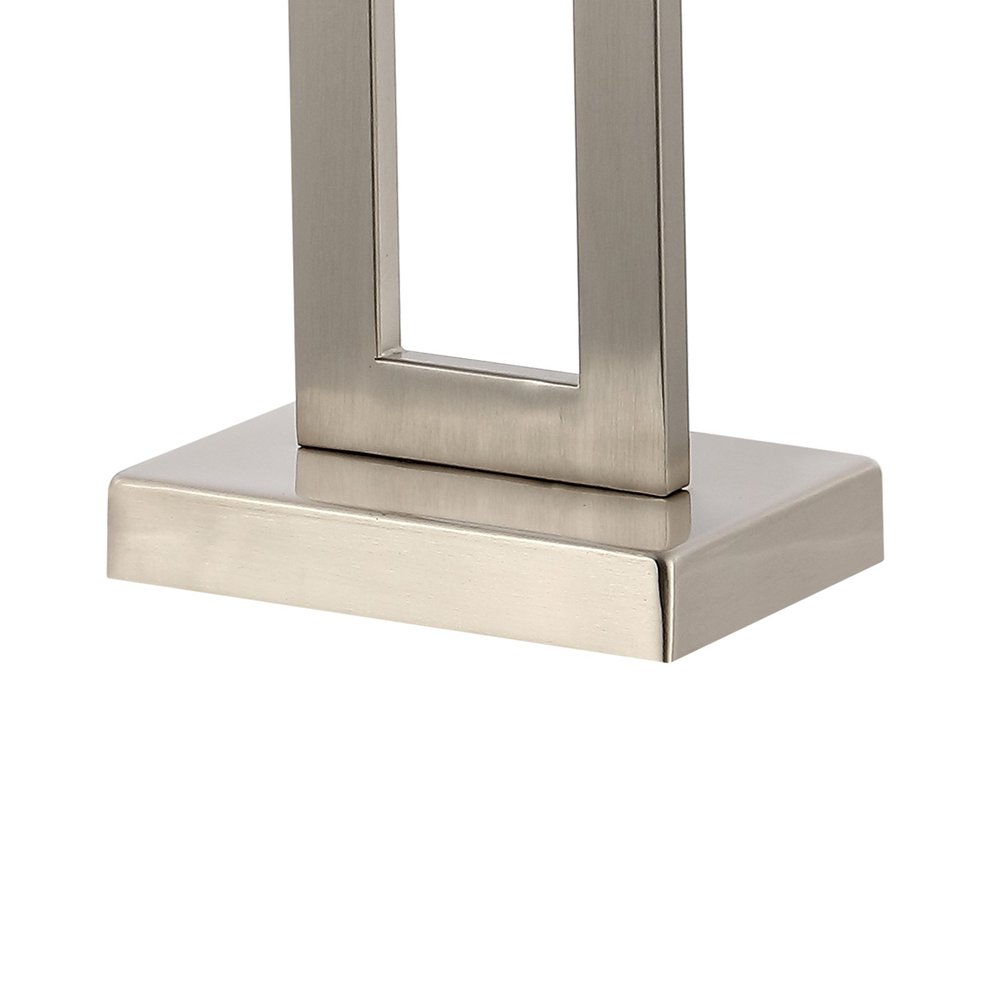 Set of Two 29" Nickel Table Lamps With Shades — view 2