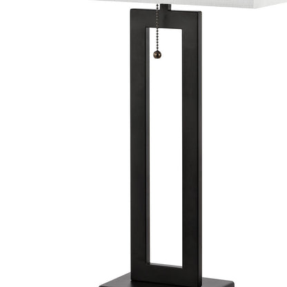 Set of Two 29" Black Table Lamps With Shades HomeRoots