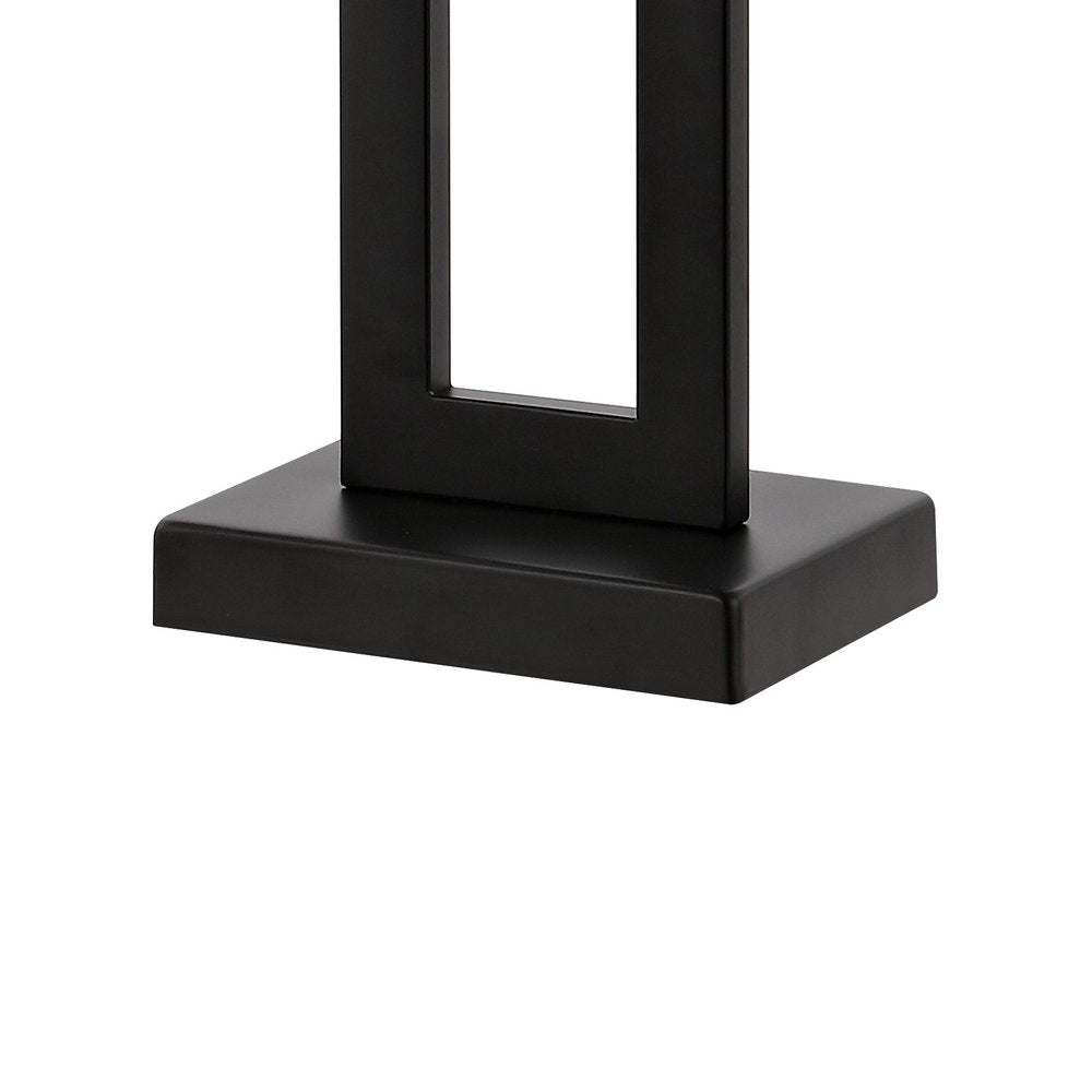 Set of Two 29" Black Table Lamps With Shades HomeRoots