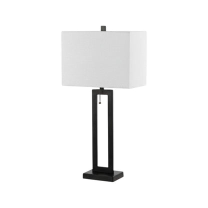 Set of Two 29" Black Table Lamps With Shades HomeRoots
