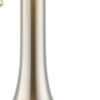 Set of Two 24" Nickel Gourd Table Lamps With Drum Shades HomeRoots