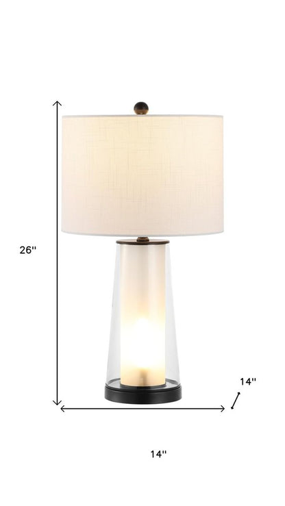 Set of Two 26" Antiqued Bronze Lighthouse Table Lamps With Drum Shades HomeRoots