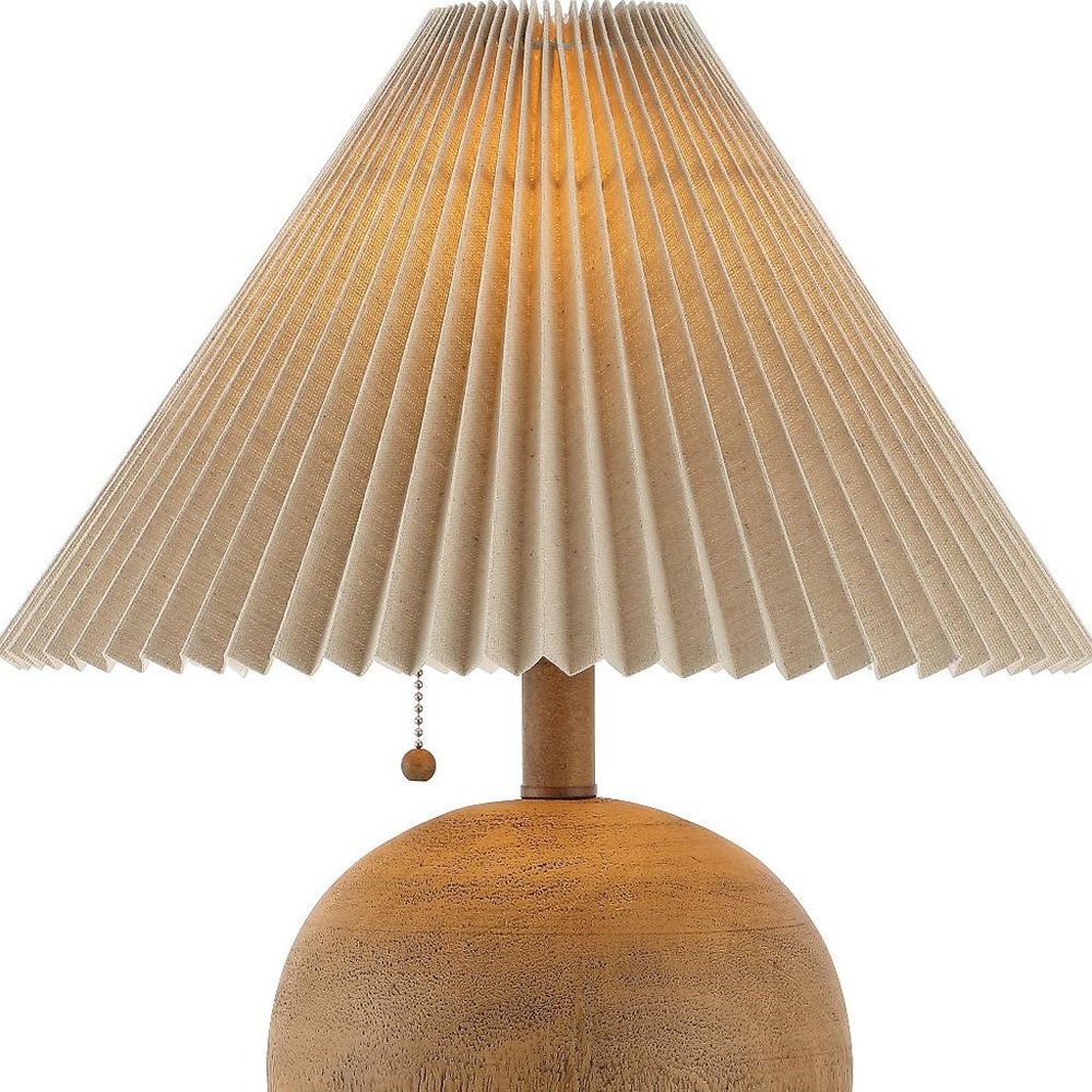 17" Clear Round Table Lamp With Empire Shade HomeRoots