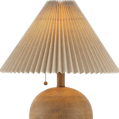 17" Clear Round Table Lamp With Empire Shade HomeRoots