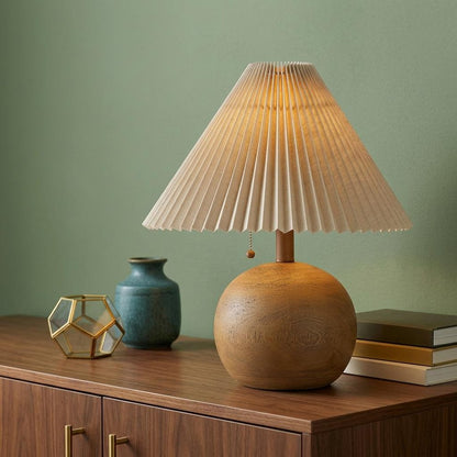 17" Clear Round Table Lamp With Empire Shade HomeRoots