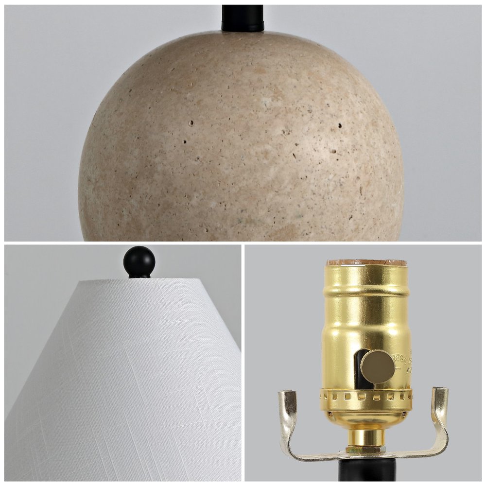16" Beige Novelty Table Lamp With Empire Shade HomeRoots