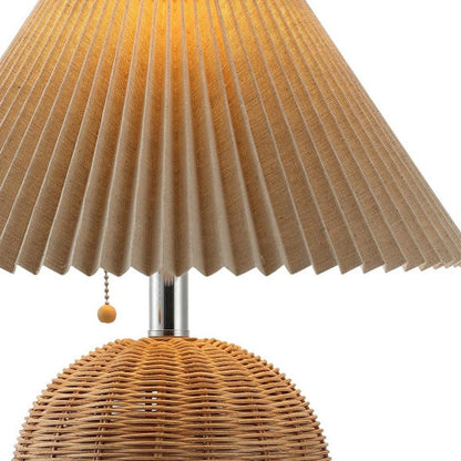 17" Clear Round Table Lamp With Empire Shade HomeRoots