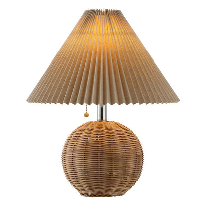 17" Clear Round Table Lamp With Empire Shade HomeRoots