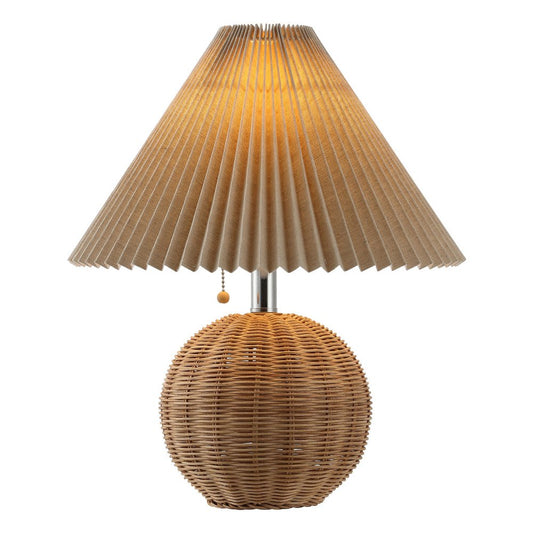 17" Clear Round Table Lamp With Empire Shade HomeRoots