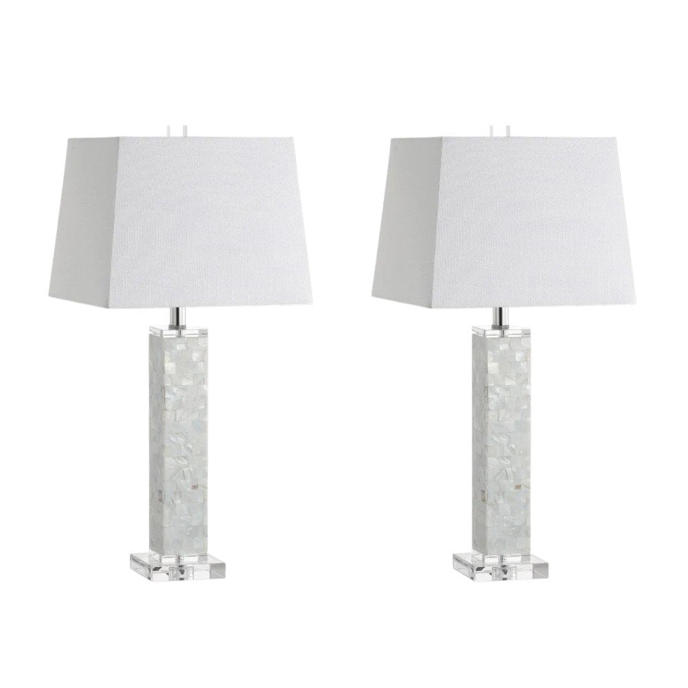 Set of Two 29" Clear Novelty Table Lamps With Shades — view 5