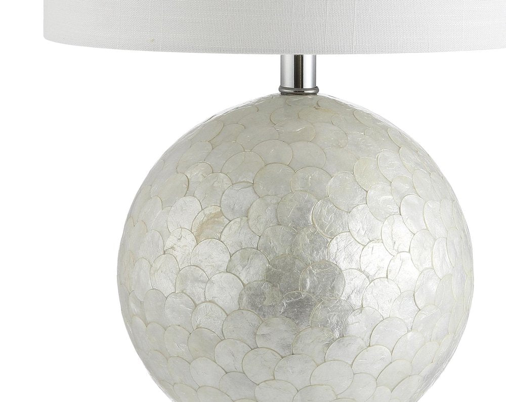 24" Clear Globe Lamp Base With Drum Shade — view 2