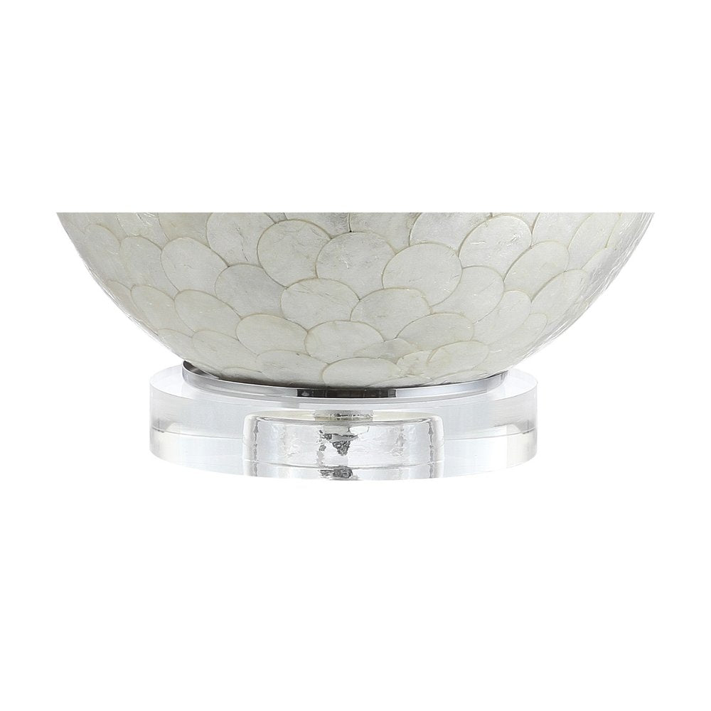 24" Clear Globe Lamp Base With Drum Shade — view 3