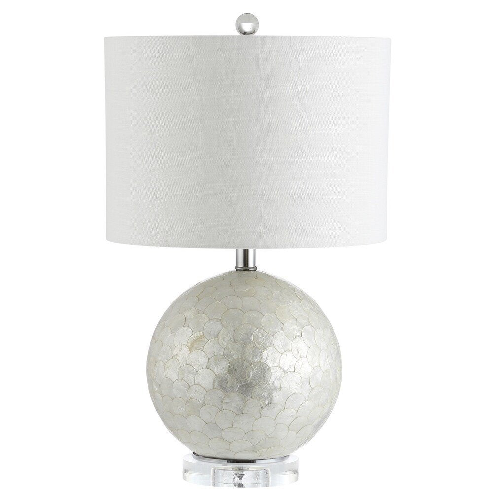 24" Clear Globe Lamp Base With Drum Shade — view 6