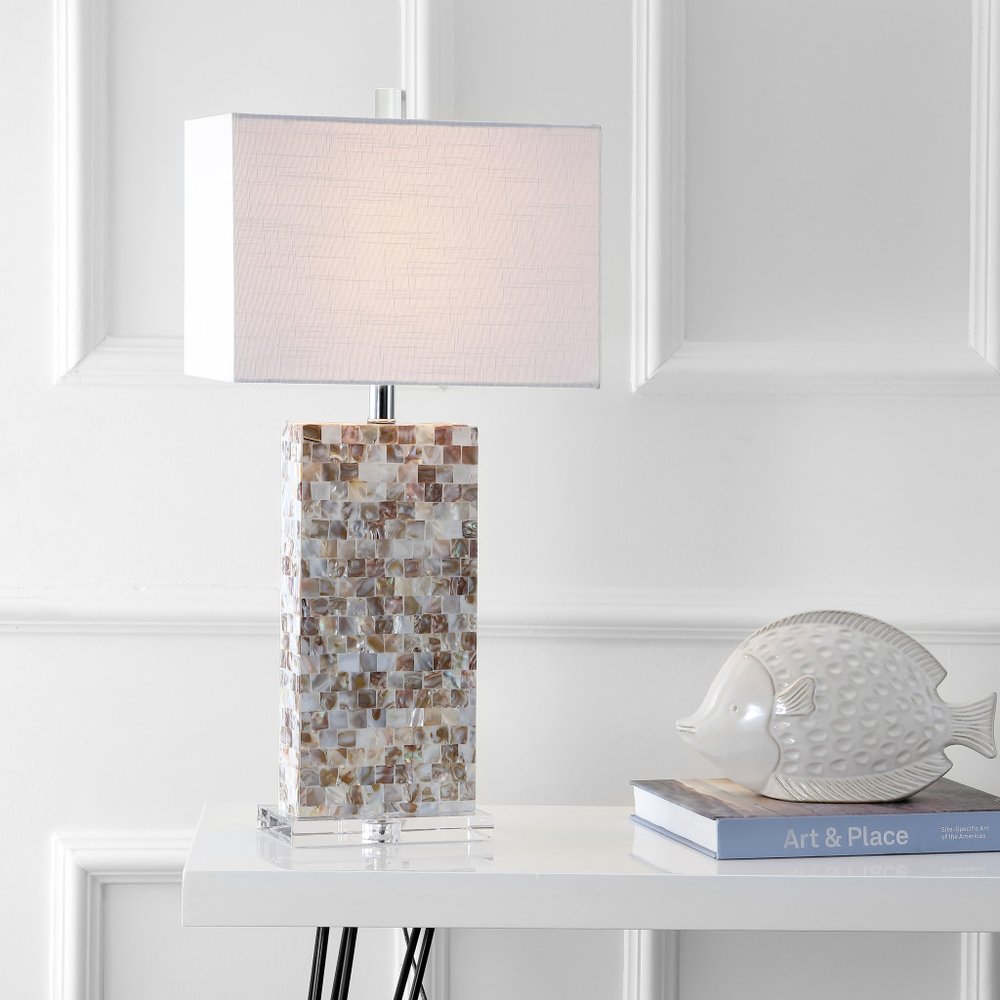 29" Clear Novelty Table Lamp With Shade HomeRoots