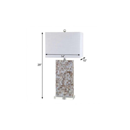 29" Clear Novelty Table Lamp With Shade HomeRoots