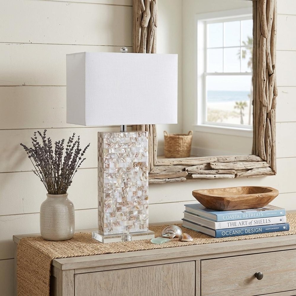 29" Clear Novelty Table Lamp With Shade HomeRoots