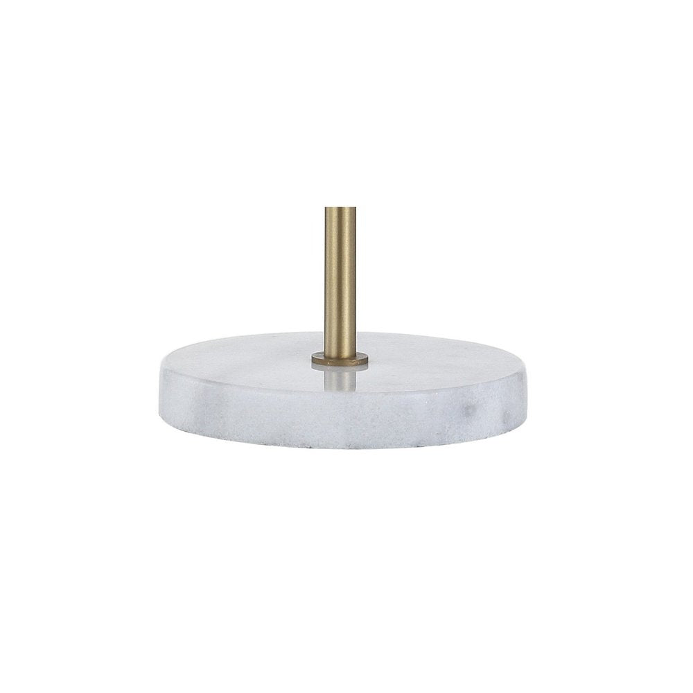 21" White Round Table Lamp — view 2