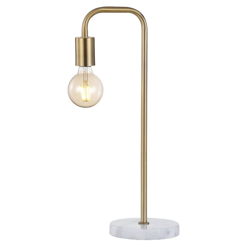 21" White Round Table Lamp — view 5