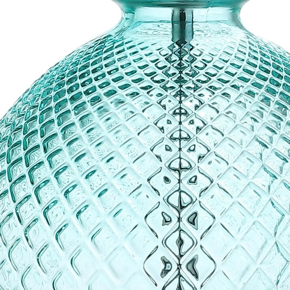 26" Clear Novelty Table Lamp With Drum Shade HomeRoots