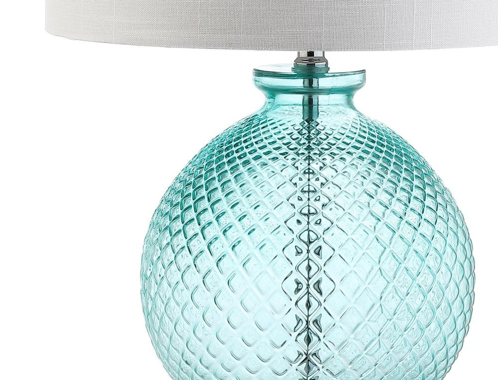 26" Clear Novelty Table Lamp With Drum Shade HomeRoots