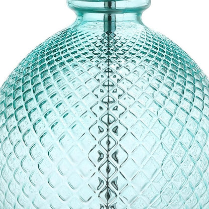 26" Clear Novelty Table Lamp With Drum Shade HomeRoots