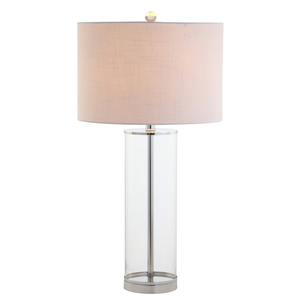 29" Silver Novelty Table Lamp With Drum Shade HomeRoots
