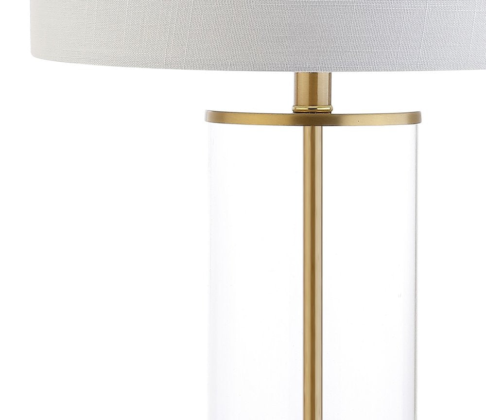 29" Gold Table Lamp With Drum Shade HomeRoots