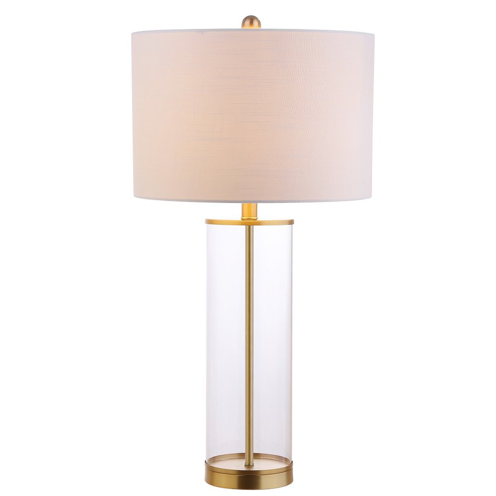 29" Gold Table Lamp With Drum Shade HomeRoots