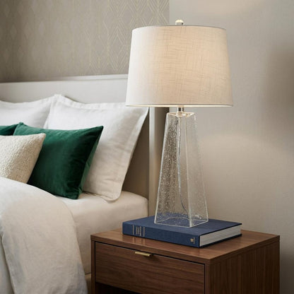 29" Clear Novelty Table Lamp With Empire Shade HomeRoots