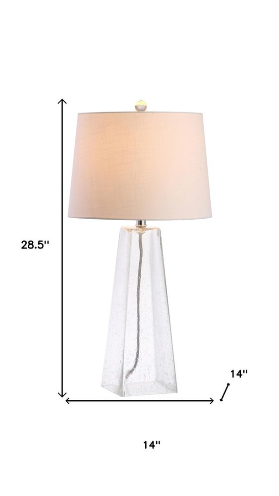 29" Clear Novelty Table Lamp With Empire Shade HomeRoots