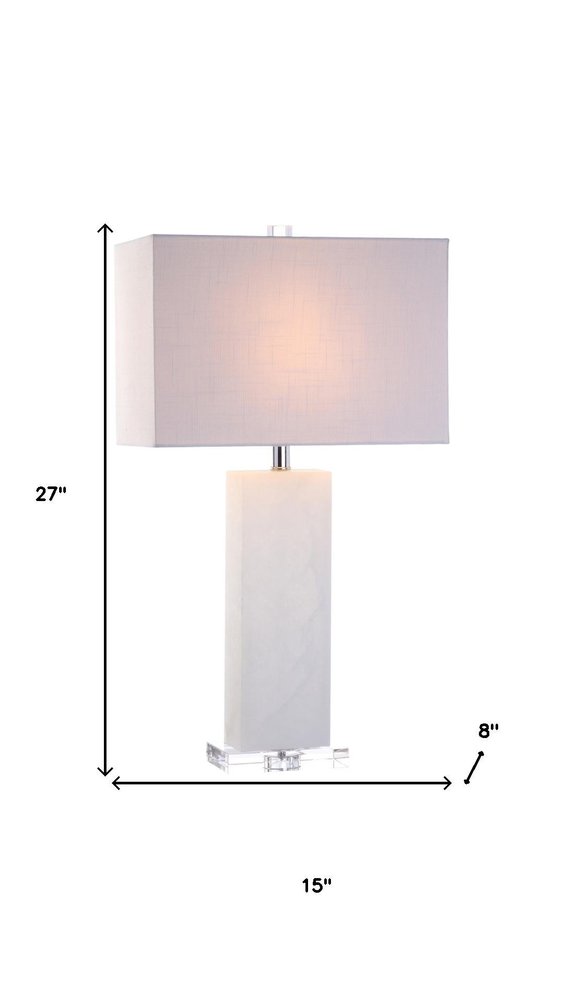 27" Clear Novelty Table Lamp With Shade HomeRoots