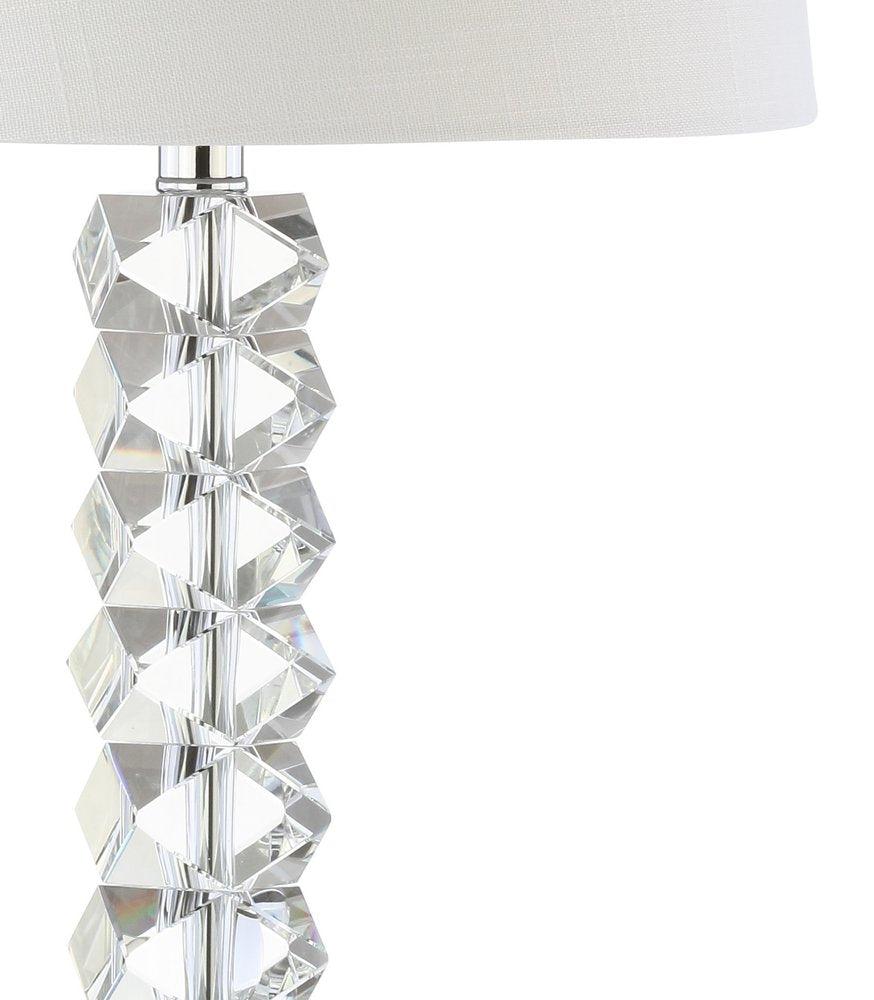 26" Clear Novelty Table Lamp With Drum Shade HomeRoots