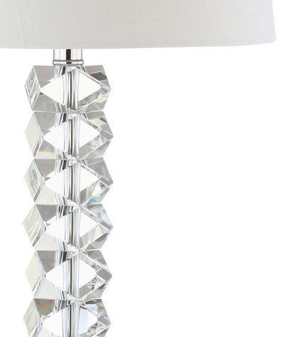 26" Clear Novelty Table Lamp With Drum Shade HomeRoots