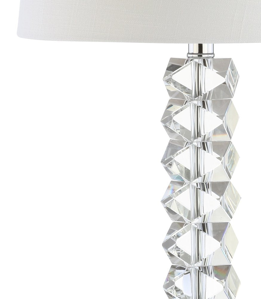 26" Clear Novelty Table Lamp With Drum Shade HomeRoots