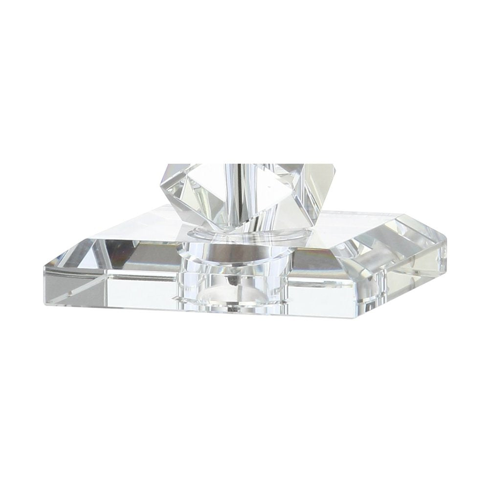 26" Clear Novelty Table Lamp With Drum Shade HomeRoots