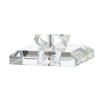 26" Clear Novelty Table Lamp With Drum Shade HomeRoots