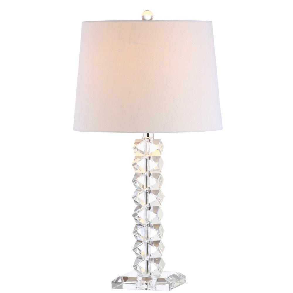 26" Clear Novelty Table Lamp With Drum Shade HomeRoots