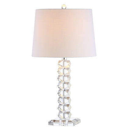 26" Clear Novelty Table Lamp With Drum Shade HomeRoots