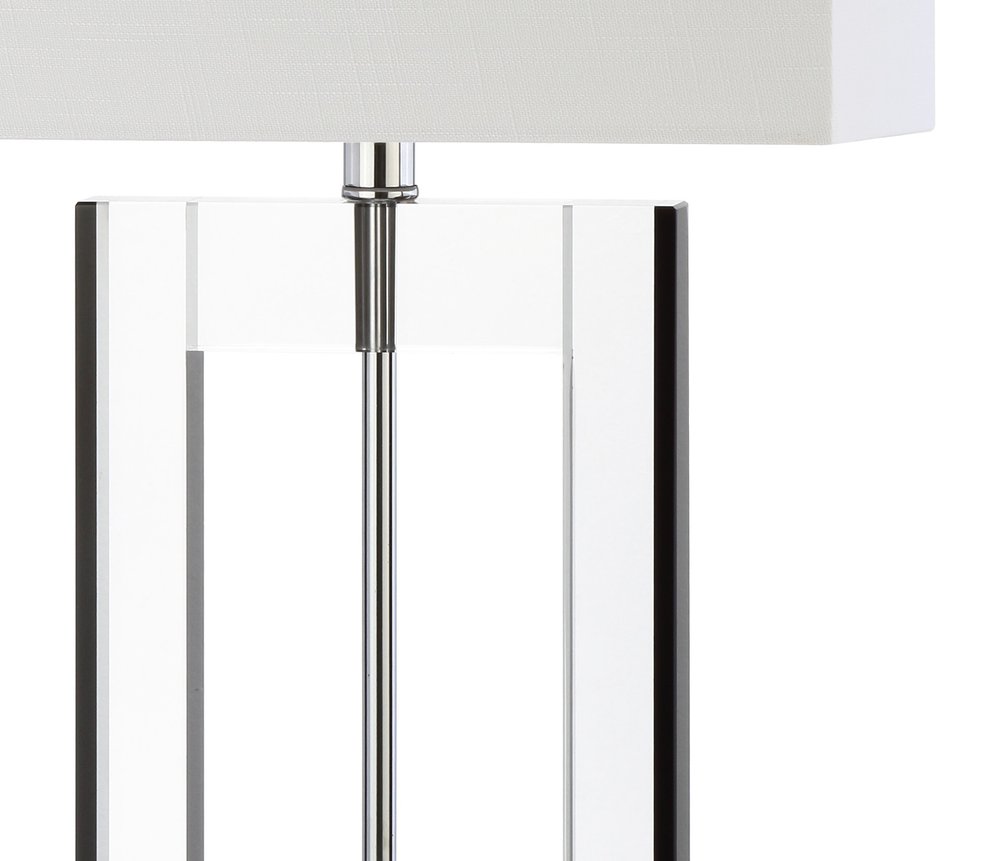 26" Clear Novelty Table Lamp With Drum Shade HomeRoots