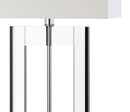 26" Clear Novelty Table Lamp With Drum Shade HomeRoots