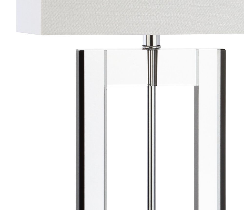 26" Clear Novelty Table Lamp With Drum Shade HomeRoots