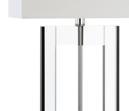 26" Clear Novelty Table Lamp With Drum Shade HomeRoots
