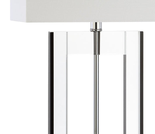 26" Clear Novelty Table Lamp With Drum Shade HomeRoots