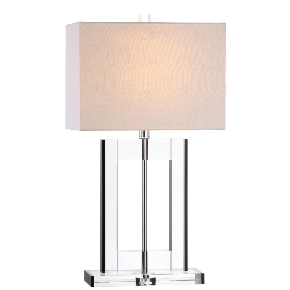 26" Clear Novelty Table Lamp With Drum Shade HomeRoots