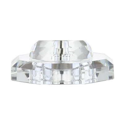 25" Clear Novelty Table Lamp With Drum Shade HomeRoots