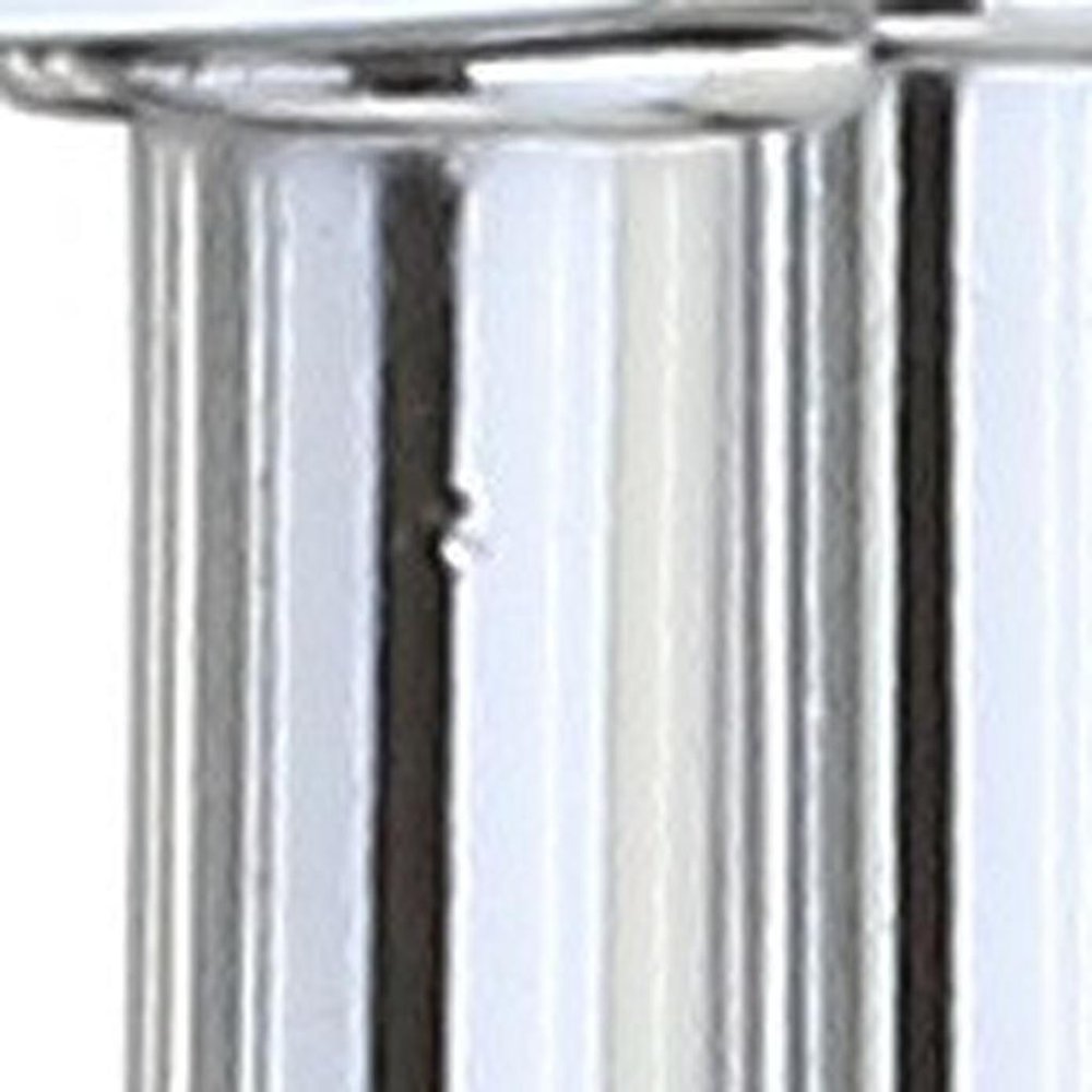 18" Silver Novelty Column Lamp With Empire Shade HomeRoots
