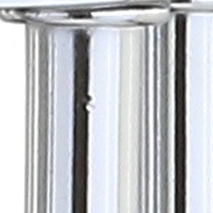 18" Silver Novelty Column Lamp With Empire Shade HomeRoots