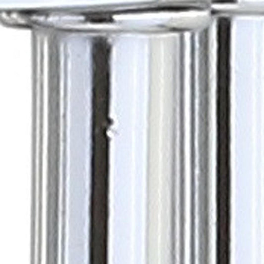 18" Silver Novelty Column Lamp With Empire Shade HomeRoots